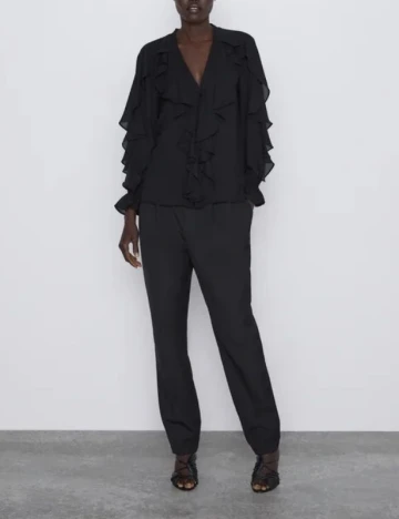 Camasa Zara, negru, XL