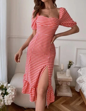 Rochie medie SHEIN, rosu, M Rosu