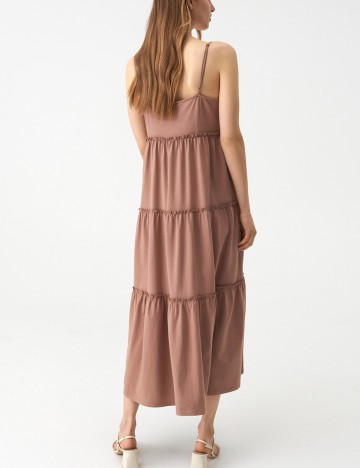 Rochie medie Sinsay, maro, S