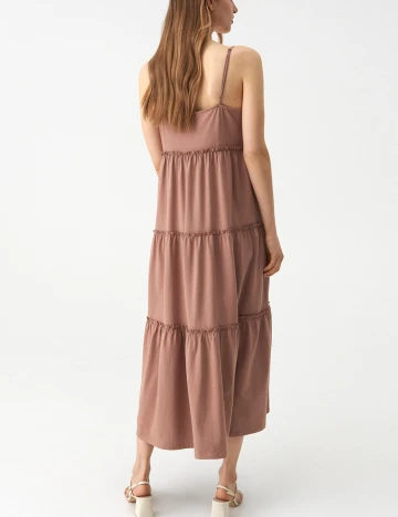 Rochie medie Sinsay, maro, S