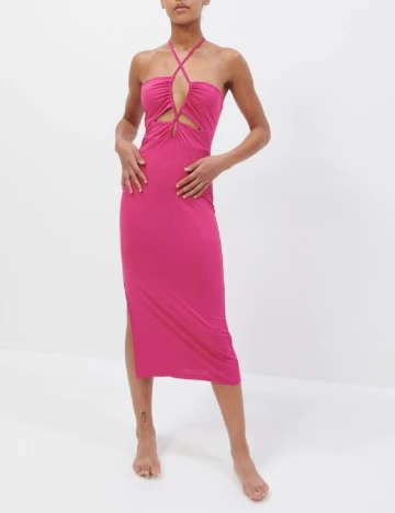 Rochie medie Reserved, roz, L