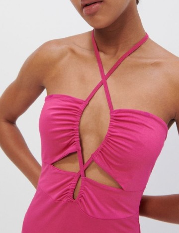 Rochie medie Reserved, roz, L