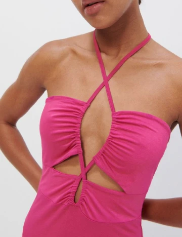 Rochie medie Reserved, roz, L