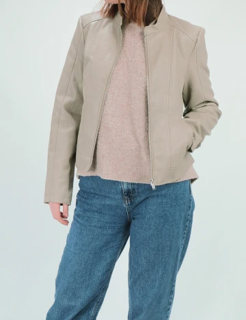 Jacheta Vero Moda, bej, M Crem