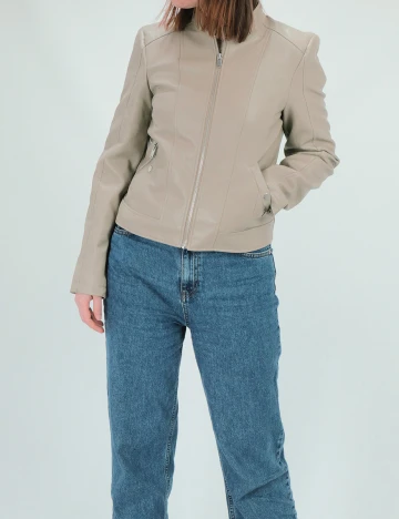 Jacheta Vero Moda, bej, M Crem