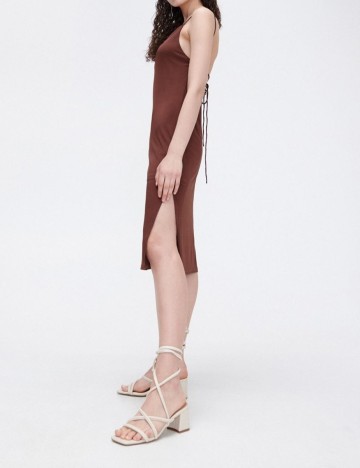Rochie medie CROPP, maro, XS