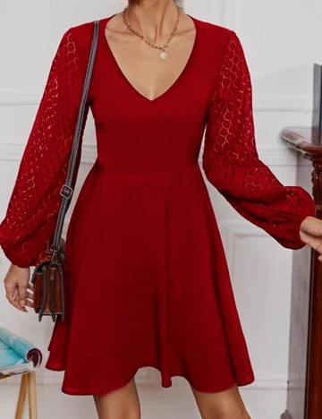 Rochie scurta SHEIN, rosu, M