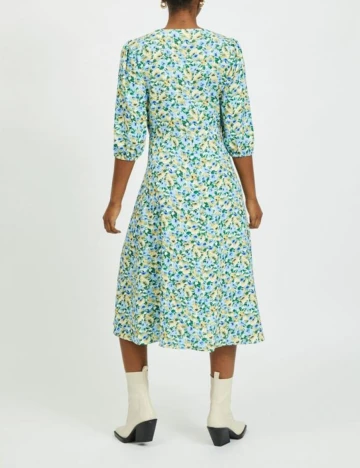 Rochie medie Vila, floral, 40