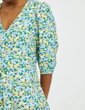 Rochie medie Vila, floral, 40