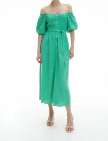Rochie lunga Reserved, verde, S