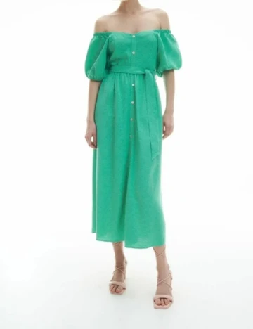 Rochie lunga Reserved, verde, S Verde