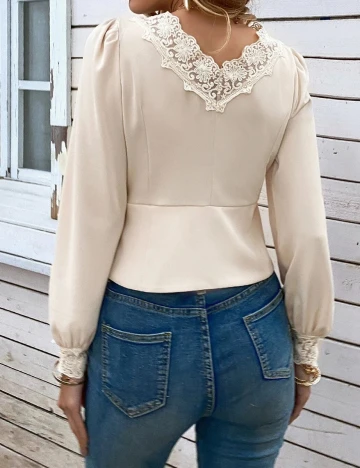 Bluza SHEIN, crem, L Crem