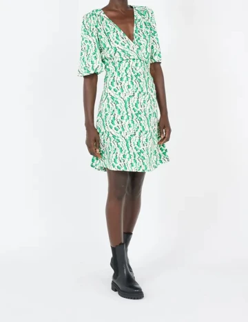 Rochie scurta Vila, verde, 36 Verde