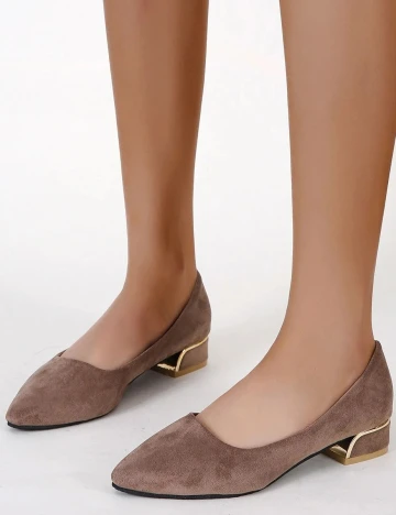 Pantofi SHEIN, maro, 36