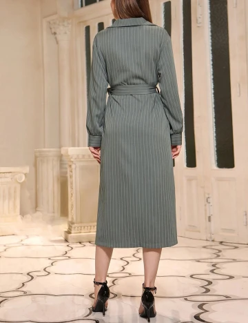 Rochie medie SHEIN, verde, M