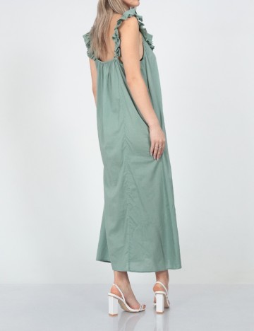 Rochie medie Jacqueline de Yong, verde, 38