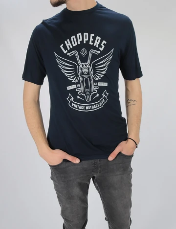 Tricou Tom Tailor, bleumarin, L