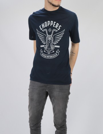 Tricou Tom Tailor, bleumarin, L