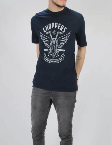 Tricou Tom Tailor, bleumarin, L
