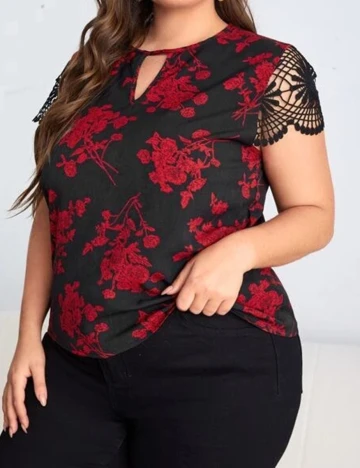 Bluza SHEIN CURVE, negru Negru