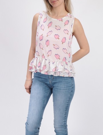 Bluza Sinsay, alb, S