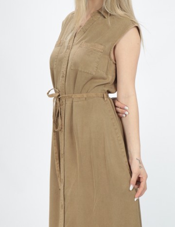 Rochie lunga Comma, maro, 36