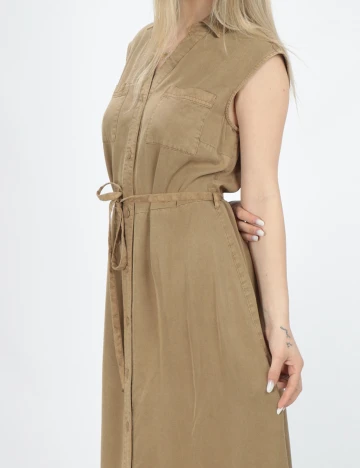 Rochie lunga Comma, maro, 36
