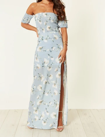 Rochie lunga Girl in mind, albastru, 40