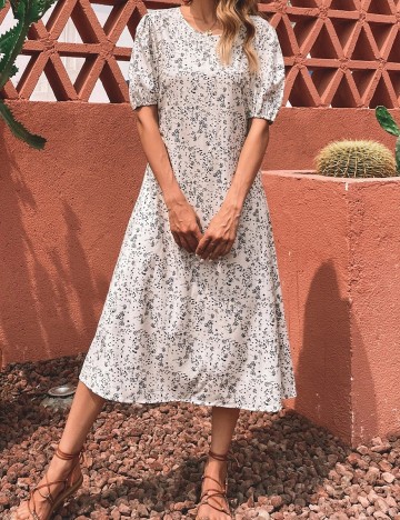 Rochie Medie SHEIN, alb, L