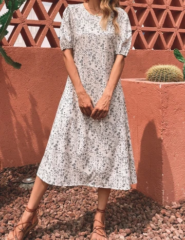 Rochie Medie SHEIN, alb, L Alb