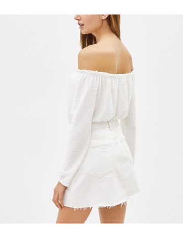 Bluza Bershka, alb, L