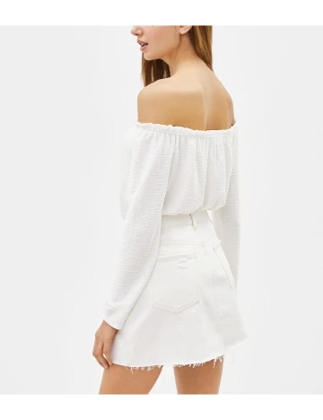 Bluza Bershka, alb, L