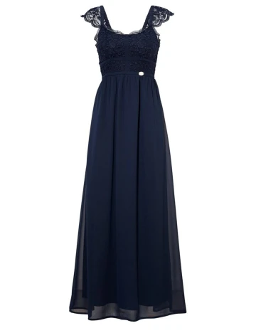 Rochie lunga Chiara Forthi, bleumarin, M Albastru
