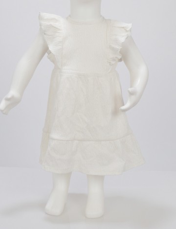 Rochie Reserved, alb, 9-12 LUNI