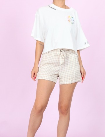 Pantaloni scurti Hailys, alb/crem, S