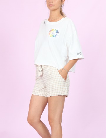 Pantaloni scurti Hailys, alb/crem, S