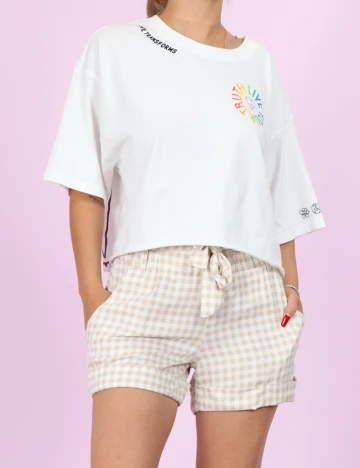 Pantaloni scurti Hailys, alb/crem, S