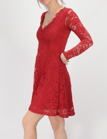 Rochie scurta BUBBLEROOM, rosu, XS