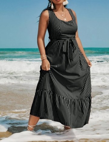 Rochie Lunga SHEIN CURVE, negru, 4XL