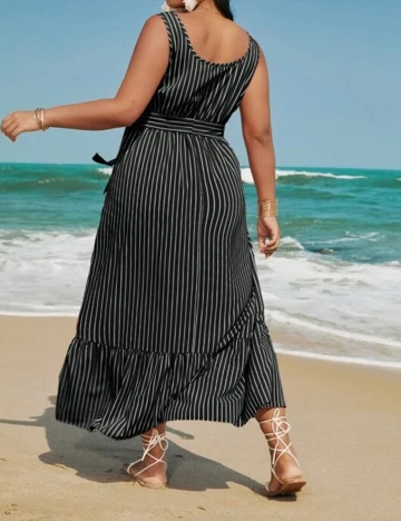 Rochie Lunga SHEIN CURVE, negru, 4XL Negru