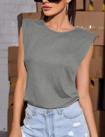 Tricou SHEIN, gri, XL