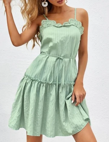Rochie Scurta SHEIN, verde, L