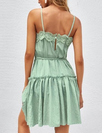 Rochie Scurta SHEIN, verde, L