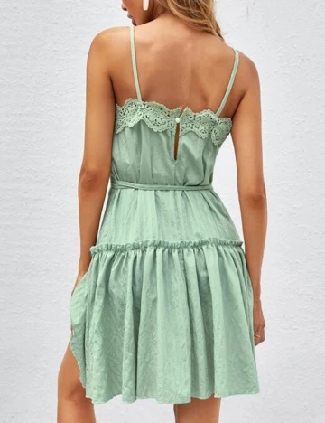 Rochie Scurta SHEIN, verde, L