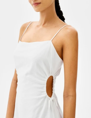 Rochie scurta Bershka, alb, M
