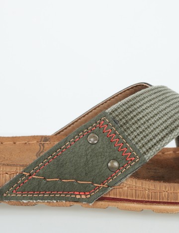 Slapi OAKSFIELD by Bristol, verde inchis, 43