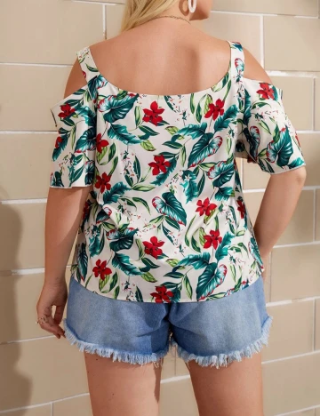 Bluza SHEIN CURVE, floral, 2XL Floral print