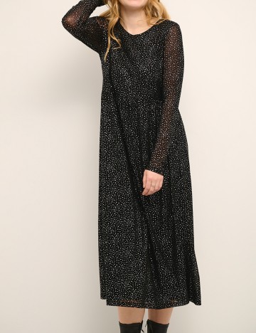 Rochie medie Culture, negru, XL