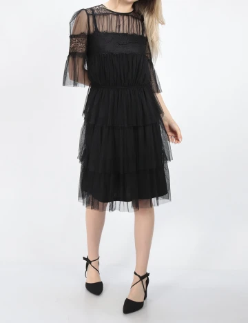 Rochie scurta Happy Holly, negru, 36/38