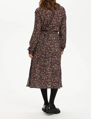 Rochie medie Kaffe, maro, XXXL